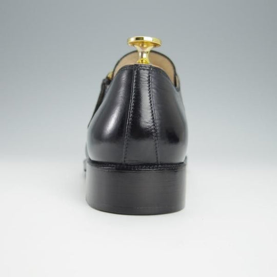 極上★(伊)タニノクリスチー SIZE 7【定価15万円以上★モンクストラップ/121288】カーフ/黒/メンズ/TANINO CRISCI★h359