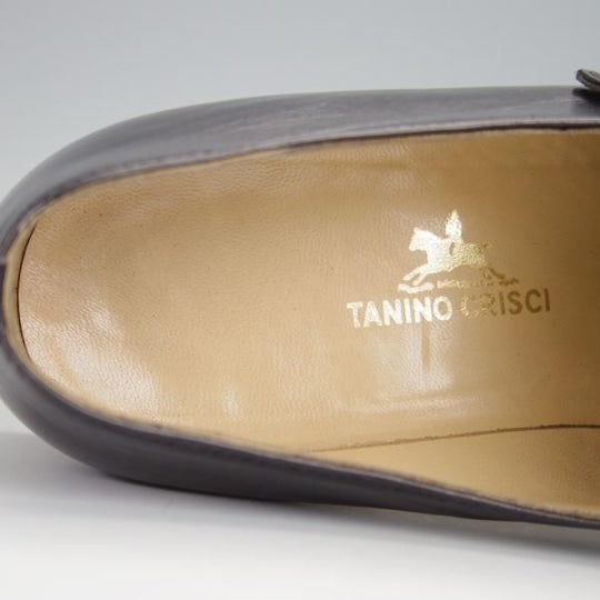 極上★(伊)タニノクリスチー SIZE 7【定価15万円以上★モンクストラップ/121288】カーフ/黒/メンズ/TANINO CRISCI★h359