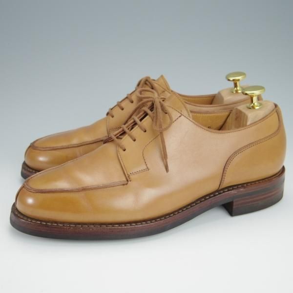 美品★クロケット&ジョーンズ 5.5E【現行定価￥88,000-★ダイナイトソール仕様/MORETON/モールトン】薄茶/メンズ/Crockett&Jones★h360