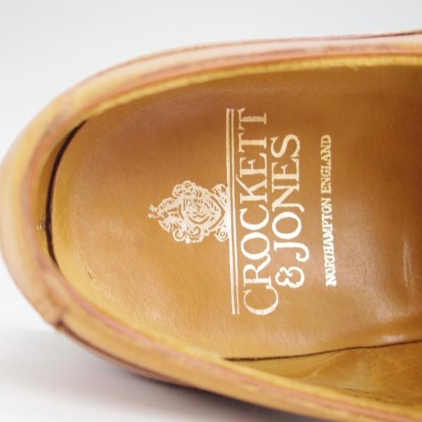 美品★クロケット&ジョーンズ 5.5E【現行定価￥88,000-★ダイナイトソール仕様/MORETON/モールトン】薄茶/メンズ/Crockett&Jones★h360