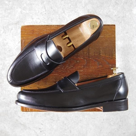 未使用★ユニオンインペリアル SIZE 8.5【グッドイヤーウェルテッド製法★コインローファー/U2004】カーフ/黒/Union Imperial★h361