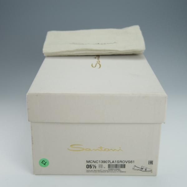 新品★(伊)サントーニ SIZE 5.5【モデル定価￥104,500-★CARLOSラスト/カルロス/13907】ダブルバックル/ローファー/茶/Santoni★h362