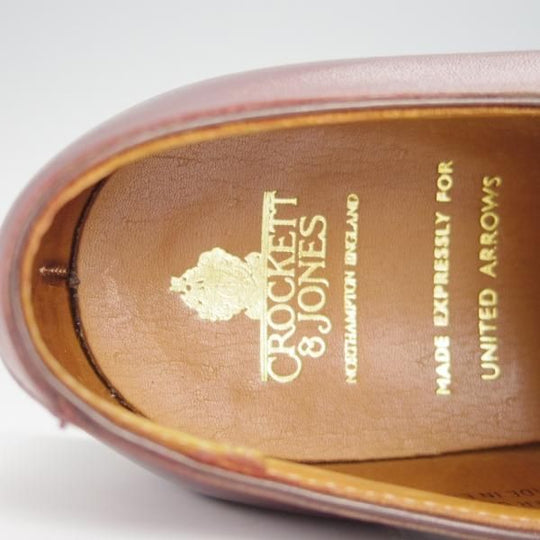 美品★クロケット&ジョーンズ 5E【ユナイテッドアローズ別注★BROMPTON/パンチドキャップトゥ】United Arrows/Crockett&Jones★h363