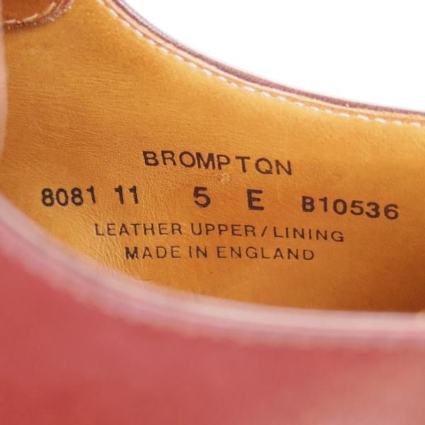 美品★クロケット&ジョーンズ 5E【ユナイテッドアローズ別注★BROMPTON/パンチドキャップトゥ】United Arrows/Crockett&Jones★h363