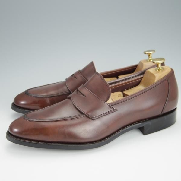 美品★トレーディングポスト/ユニオンロイヤル製 SIZE 8【定価￥49,500-★撥水レザー/ダイナイトソール/T607】コインローファー/茶★h364