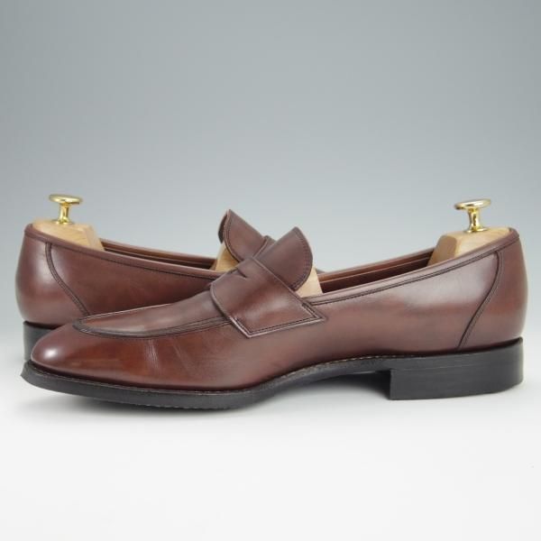 美品★トレーディングポスト/ユニオンロイヤル製 SIZE 8【定価￥49,500-★撥水レザー/ダイナイトソール/T607】コインローファー/茶★h364