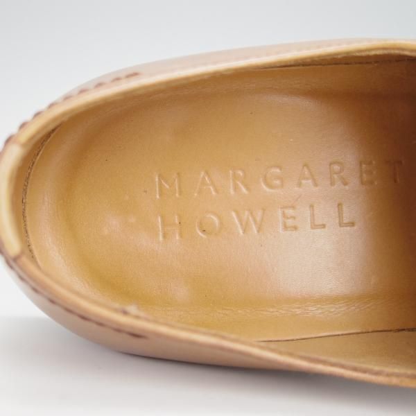 極上★(伊製)マーガレットハウエル(レディース) SIZE 37【モデル定価￥81,000-★プレミアムライン/茶】カーフ/MARGARET HOWELL★h365