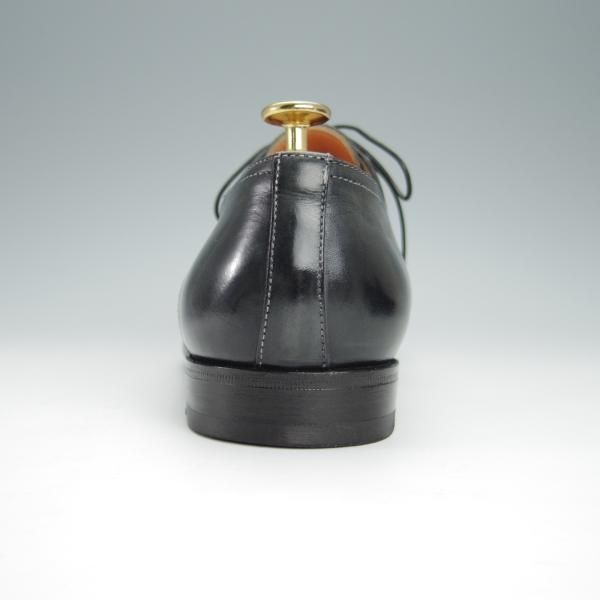 極上★(伊)サントーニ SIZE 6【貴重★オパンケ＋マッケイ製法/黒〜グレー系パティーヌ】プレーントゥ/11943/カーフ/Santoni★h366