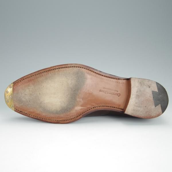 極美品★クロケット&ジョーンズ 6E【定価￥90,200-★CONNAUGHT2/ストレートチップ】コノート/379ラスト/濃茶/Crockett&Jones★h369