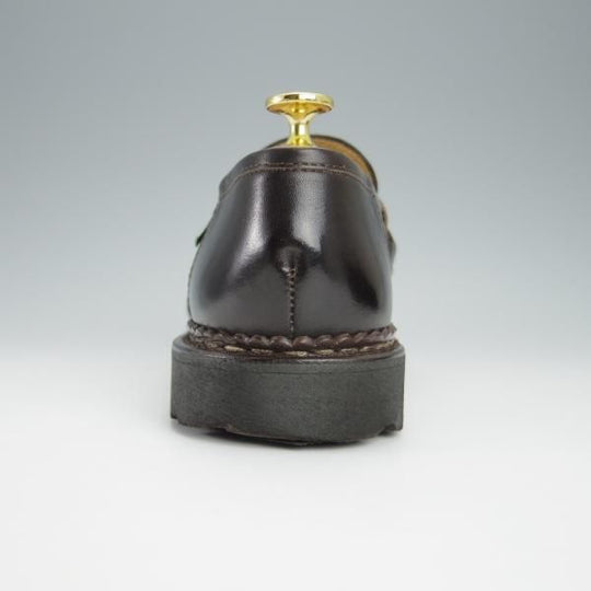 美品★パラブーツ SIZE 5.5【定価￥71,500-★ランス/濃茶/カフェ】コインローファー/REIMS/リスレザー/CAFE/メンズ/Paraboot★h371