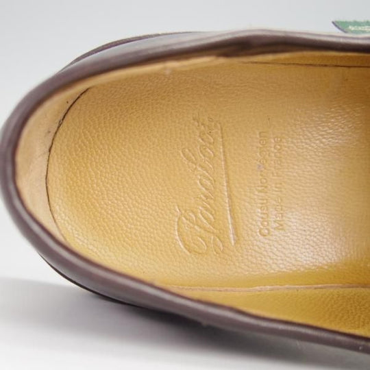 美品★パラブーツ SIZE 5.5【定価￥71,500-★ランス/濃茶/カフェ】コインローファー/REIMS/リスレザー/CAFE/メンズ/Paraboot★h371