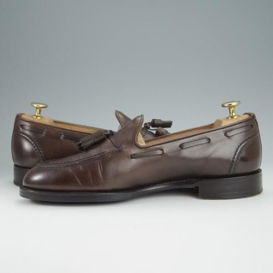 極上★チーニー 6.5F【定価￥78,100-★HARRY/ハリー/214ラスト】タッセルローファー/カーフ/MOCHA/濃茶/メンズ/CHEANEY★h373