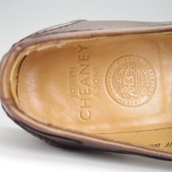 極上★チーニー 6.5F【定価￥78,100-★HARRY/ハリー/214ラスト】タッセルローファー/カーフ/MOCHA/濃茶/メンズ/CHEANEY★h373