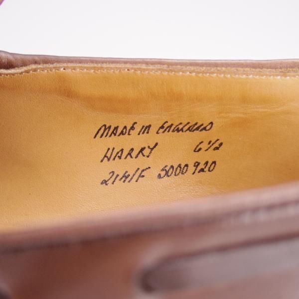 極上★チーニー 6.5F【定価￥78,100-★HARRY/ハリー/214ラスト】タッセルローファー/カーフ/MOCHA/濃茶/メンズ/CHEANEY★h373