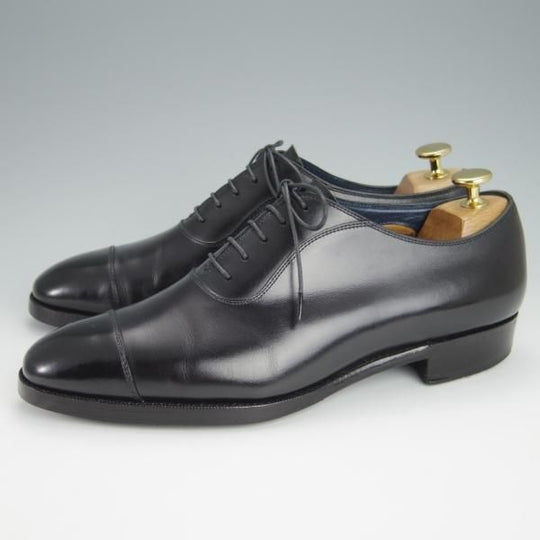 極上★(浅草)CENTRAL/セントラル 7.5E【定価￥54,600-★AMANOGAWA/(仏)アノネイ社/ボカルーカーフ】ストレートチップ/黒/CENTRAL★h376