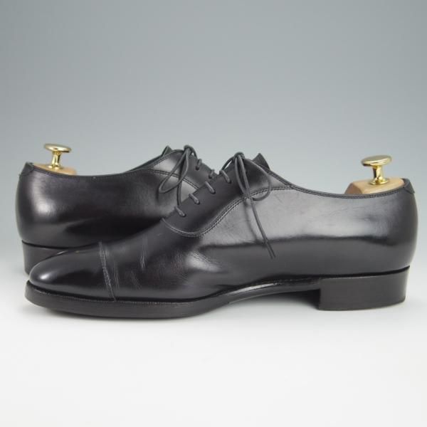 極上★(浅草)CENTRAL/セントラル 7.5E【定価￥54,600-★AMANOGAWA/(仏)アノネイ社/ボカルーカーフ】ストレートチップ/黒/CENTRAL★h376