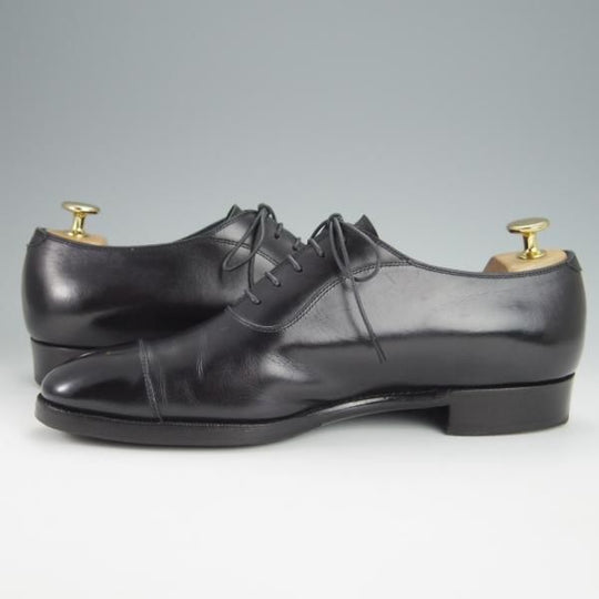 極上★(浅草)CENTRAL/セントラル 7.5E【定価￥54,600-★AMANOGAWA/(仏)アノネイ社/ボカルーカーフ】ストレートチップ/黒/CENTRAL★h376