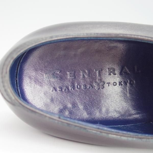 極上★(浅草)CENTRAL/セントラル 7.5E【定価￥54,600-★AMANOGAWA/(仏)アノネイ社/ボカルーカーフ】ストレートチップ/黒/CENTRAL★h376