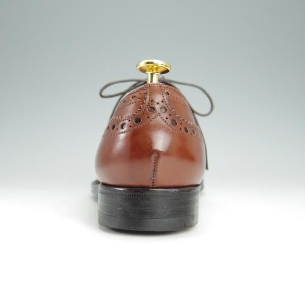 美品★チャーチ UK5程度/55D【旧チャーチ★73ラスト/3都市ロゴ】フルブローグ/カーフ/茶/メンズ/Church's★h377