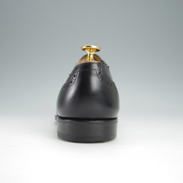 未使用★ガジアーノ&ガーリング製 UK7【高額★(英)ALFRED DUNHILL別注/ダンヒル】サイドエラスティック/黒/カーフ/GAZIANO&GIRLING★h383