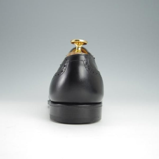 未使用★ガジアーノ&ガーリング製 UK7【高額★(英)ALFRED DUNHILL別注/ダンヒル】サイドエラスティック/黒/カーフ/GAZIANO&GIRLING★h383