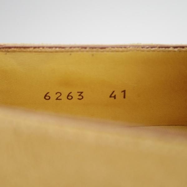 美品★(伊)DUCAL/デュカル SIZE 41【貴重★ISETAN MEN'S/伊勢丹メンズ別注】タッセルローファー/スエード×シボ革/薄茶×白★h384