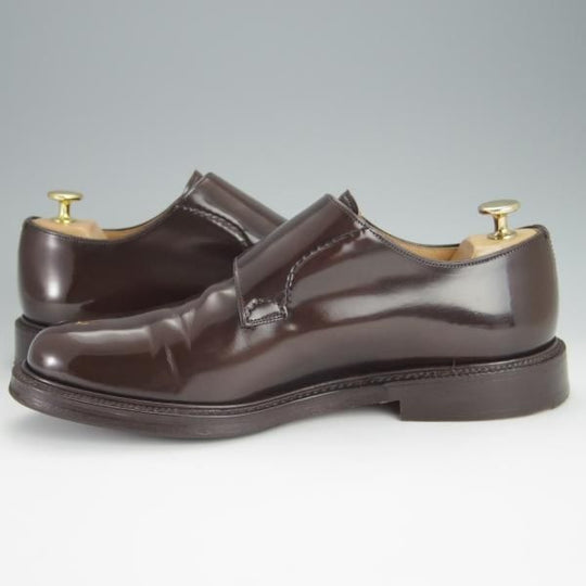 美品★チャーチ 75F/UK7.5【定価￥101,520-★SHANNON同仕様のダブルモンク/103ラスト】LAMBOURN/ライトエボニー/濃茶/メンズ/Church's★h385