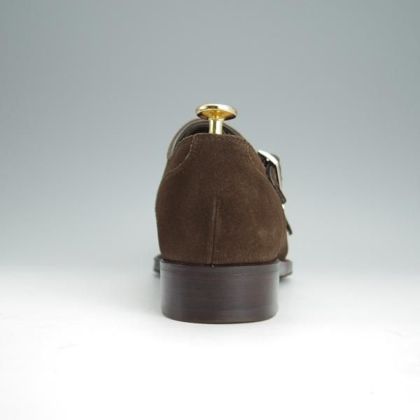 美品★シェットランドフォックス SIZE 6.5【定価￥41,040-★グラスゴー/3075SF】ダブルモンク/スエード/濃茶/メンズ/SHETLAND FOX★h386