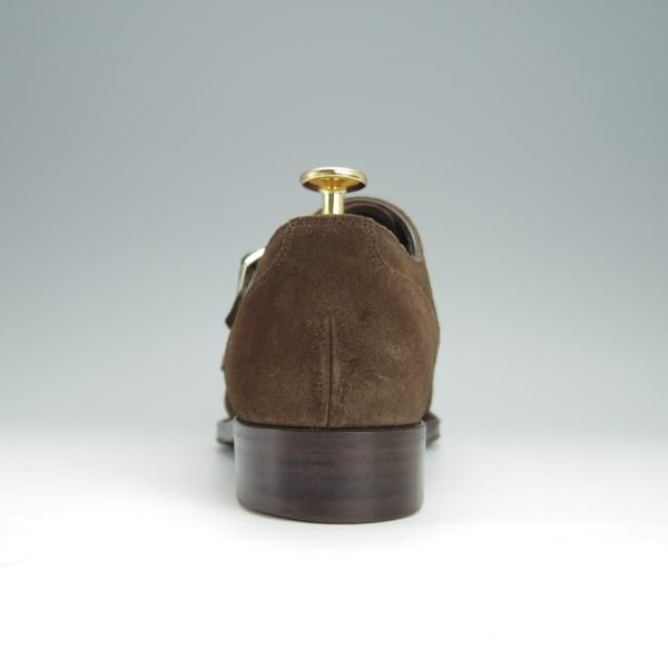 美品★シェットランドフォックス SIZE 6.5【定価￥41,040-★グラスゴー/3075SF】ダブルモンク/スエード/濃茶/メンズ/SHETLAND FOX★h386