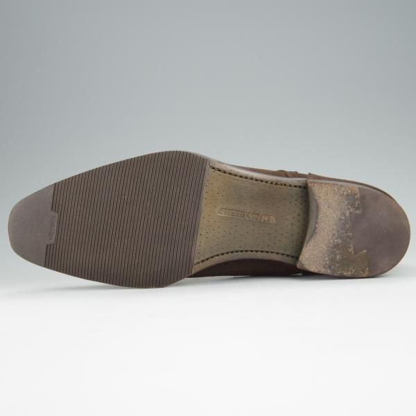 美品★シェットランドフォックス SIZE 6.5【定価￥41,040-★グラスゴー/3075SF】ダブルモンク/スエード/濃茶/メンズ/SHETLAND FOX★h386