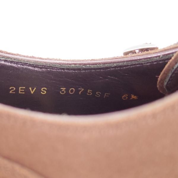 美品★シェットランドフォックス SIZE 6.5【定価￥41,040-★グラスゴー/3075SF】ダブルモンク/スエード/濃茶/メンズ/SHETLAND FOX★h386