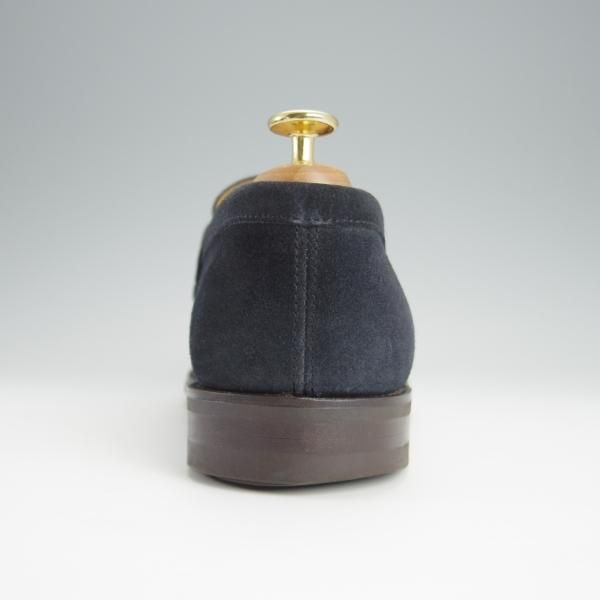 美品★(英)アルフレッド・サージェント 7E【上級★WESTON(180)似寄りモデル/エクスクルーシブライン】コインローファー/紺/ALFRED SARGENT★h389