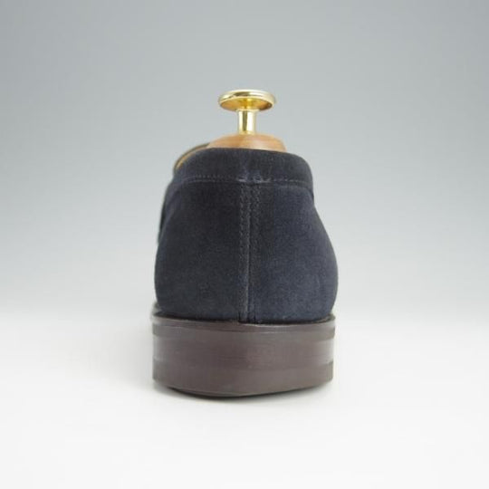 美品★(英)アルフレッド・サージェント 7E【上級★WESTON(180)似寄りモデル/エクスクルーシブライン】コインローファー/紺/ALFRED SARGENT★h389