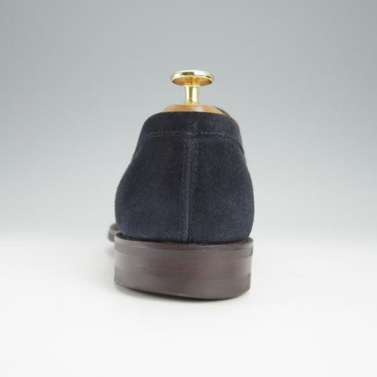 美品★(英)アルフレッド・サージェント 7E【上級★WESTON(180)似寄りモデル/エクスクルーシブライン】コインローファー/紺/ALFRED SARGENT★h389