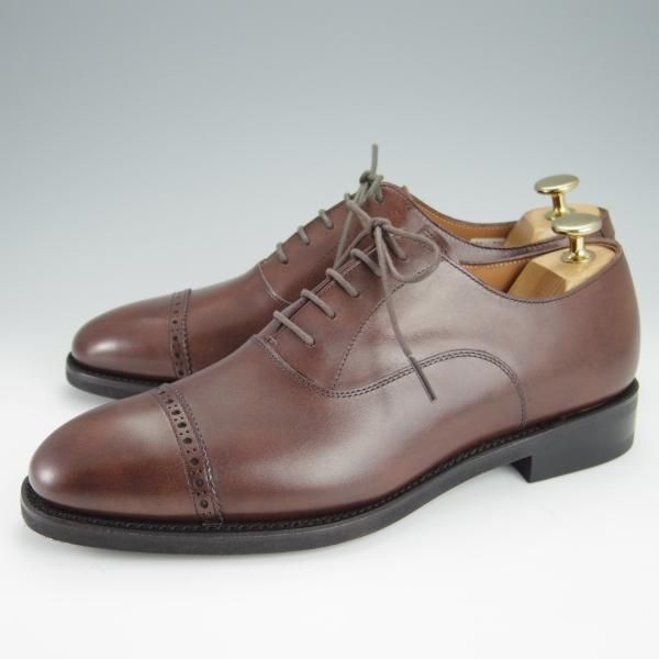 未使用★ユニオンインペリアル SIZE 6【定価￥41,800-★撥水なめし革/U2006】パンチドキャップトゥ/カーフ/濃茶/Union Imperial★h390