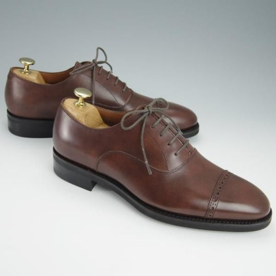 未使用★ユニオンインペリアル SIZE 6【定価￥41,800-★撥水なめし革/U2006】パンチドキャップトゥ/カーフ/濃茶/Union Imperial★h390