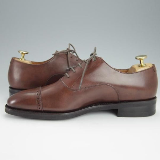 未使用★ユニオンインペリアル SIZE 6【定価￥41,800-★撥水なめし革/U2006】パンチドキャップトゥ/カーフ/濃茶/Union Imperial★h390