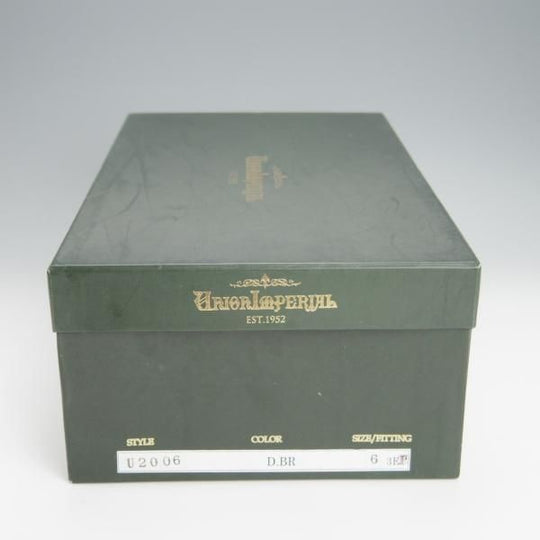 未使用★ユニオンインペリアル SIZE 6【定価￥41,800-★撥水なめし革/U2006】パンチドキャップトゥ/カーフ/濃茶/Union Imperial★h390