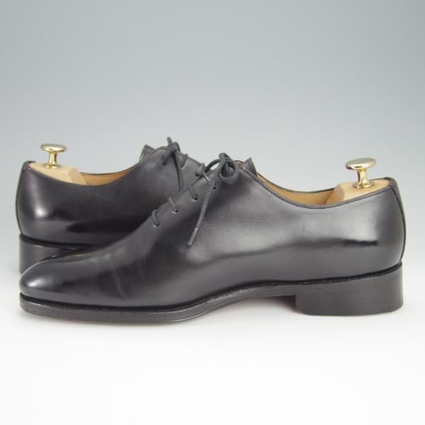 美品★(スペイン製)MEERMIN/メルミン SIZE 6.5【グッドイヤーウェルテッド製法★ホールカット/黒】カーフ/メンズ★h391