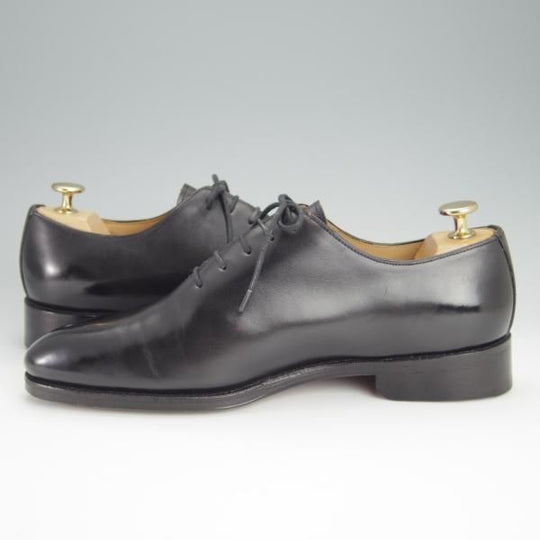 美品★(スペイン製)MEERMIN/メルミン SIZE 6.5【グッドイヤーウェルテッド製法★ホールカット/黒】カーフ/メンズ★h391