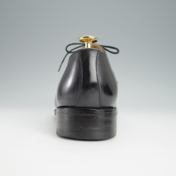 美品★(スペイン製)MEERMIN/メルミン SIZE 6.5【グッドイヤーウェルテッド製法★ホールカット/黒】カーフ/メンズ★h391