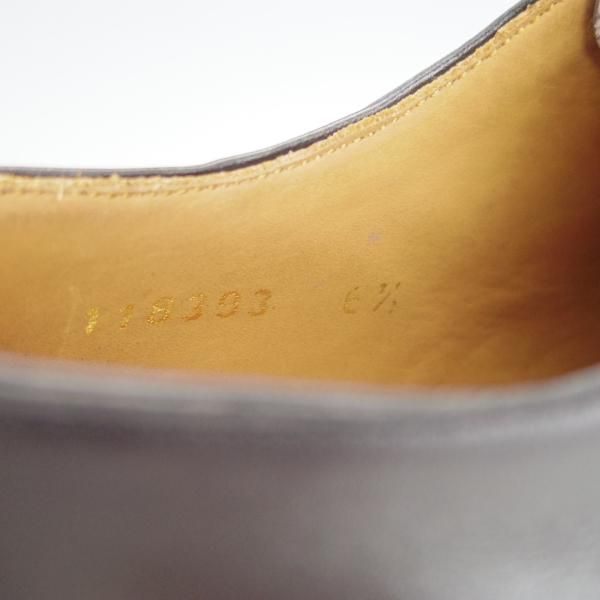 美品★(スペイン製)MEERMIN/メルミン SIZE 6.5【グッドイヤーウェルテッド製法★ホールカット/黒】カーフ/メンズ★h391