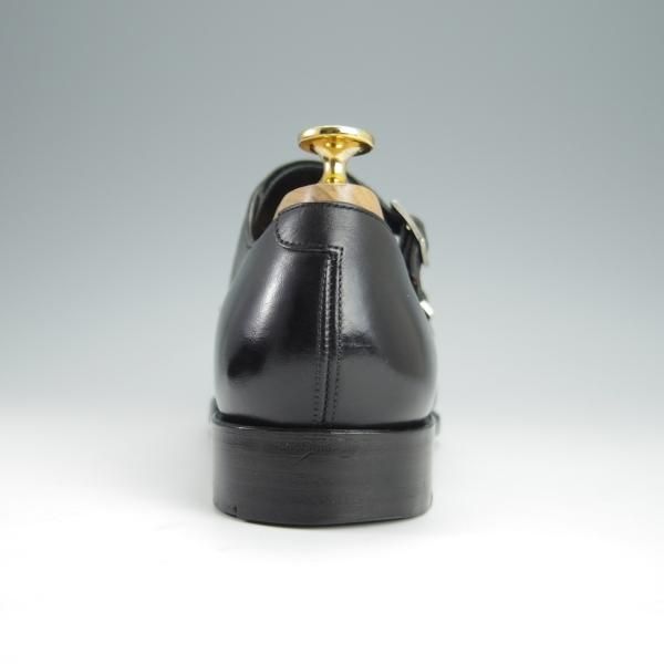 極上★三陽山長 SIZE 6.5【貴重★ユナイテッドアローズ別注/ダブルモンク】カーフ/黒/メンズ/UNITED ARROWS/Sanyo Yamacho★h392