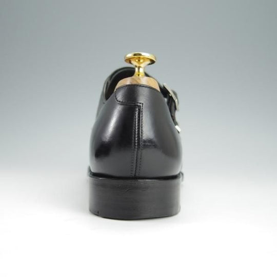 極上★三陽山長 SIZE 6.5【貴重★ユナイテッドアローズ別注/ダブルモンク】カーフ/黒/メンズ/UNITED ARROWS/Sanyo Yamacho★h392