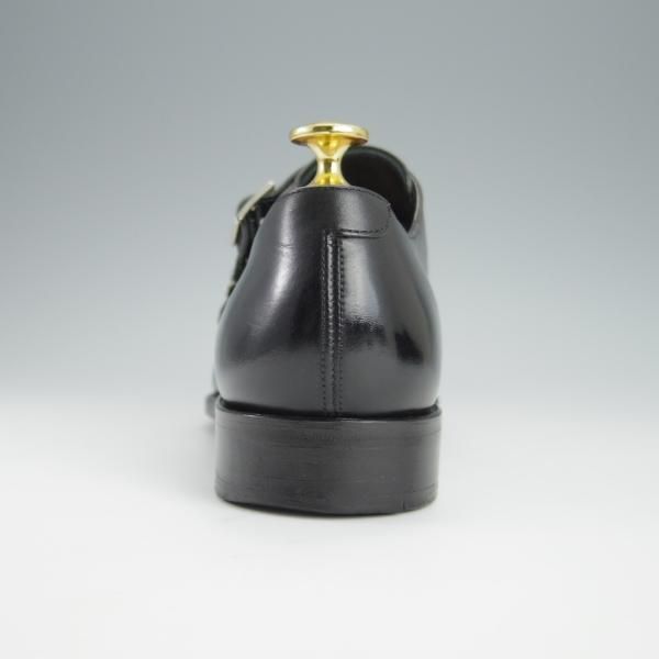 極上★三陽山長 SIZE 6.5【貴重★ユナイテッドアローズ別注/ダブルモンク】カーフ/黒/メンズ/UNITED ARROWS/Sanyo Yamacho★h392