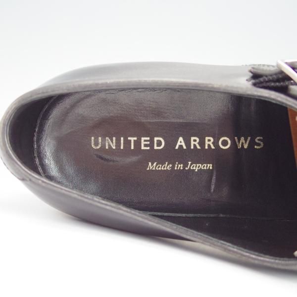 極上★三陽山長 SIZE 6.5【貴重★ユナイテッドアローズ別注/ダブルモンク】カーフ/黒/メンズ/UNITED ARROWS/Sanyo Yamacho★h392