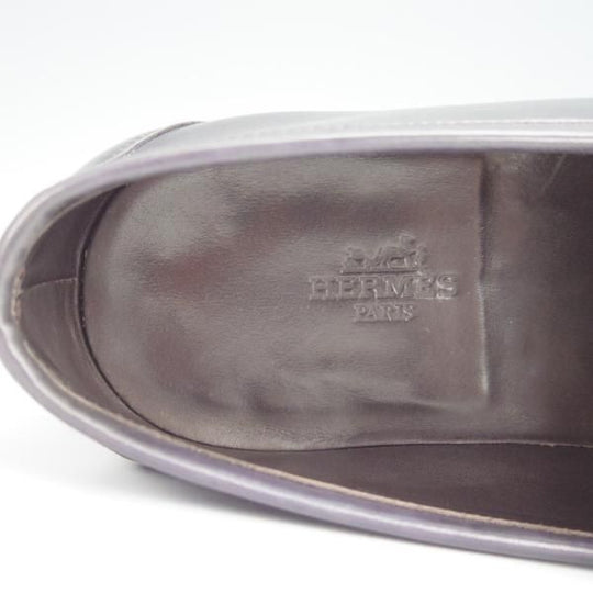 極上★ジョンロブ UK6【貴重★エルメス別注/HERMES/ミュージアムカーフ】HENRI/H513ラスト/コインローファー/黒/メンズ/JOHN LOBB★h393