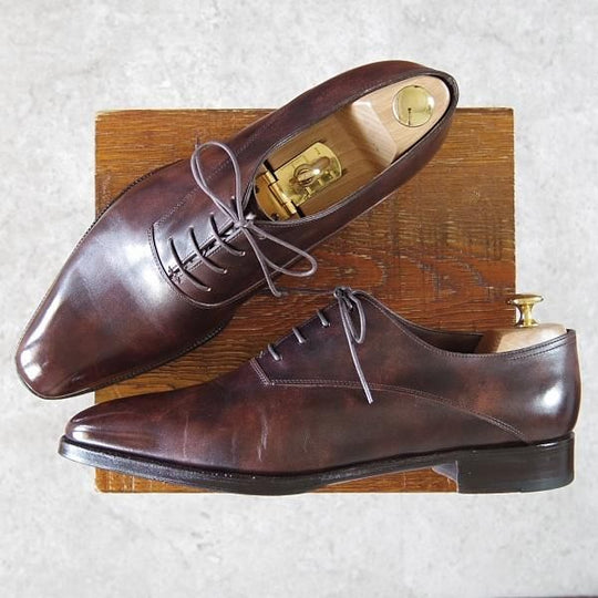 美品★ジョンロブ 9.5E【定価￥277,200-★プレステージライン/BECKETTS】ミュージアムカーフ/8000ラスト/ベケッツ/濃茶/JOHN LOBB★h397