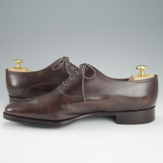 美品★ジョンロブ 9.5E【定価￥277,200-★プレステージライン/BECKETTS】ミュージアムカーフ/8000ラスト/ベケッツ/濃茶/JOHN LOBB★h397