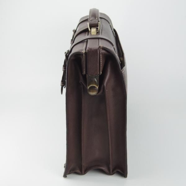 ★(英)ダックス/DAKS【★ダレスバッグ/レザー】濃茶/メンズ/ビジネス/バッグ/ブリーフケース/鞄★N5747
